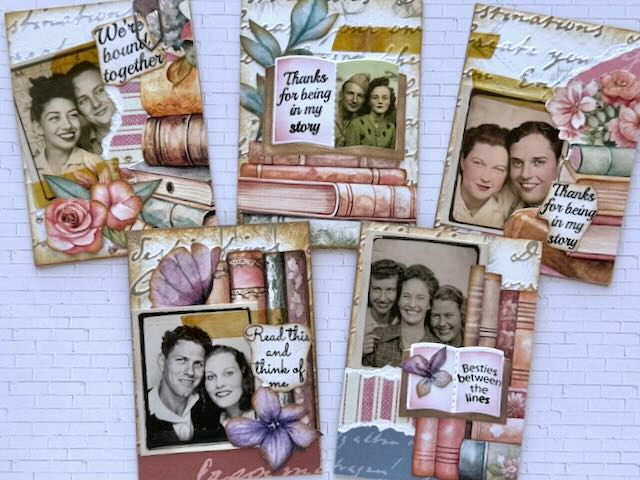Vintage Collage ATCs: A Book-Themed Artist Trading Cards Tutorial